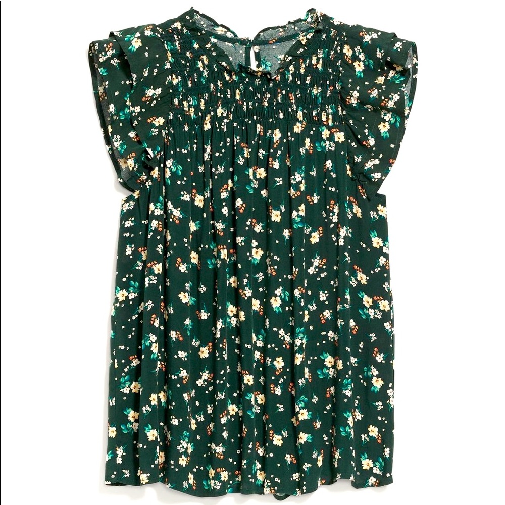 Old Navy Women's Flutter-Sleeve Smocked Blouse